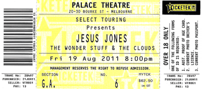 Jesus Jones, The Wonder Stuff, The Clouds